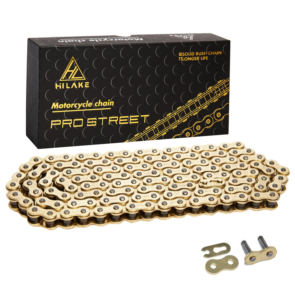 HILAKE 420H front view showing full chain and master link, durable replacement