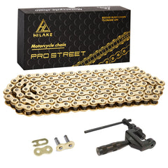 HILAKE front packaging showing 420H chain and included tools, highlights convenience