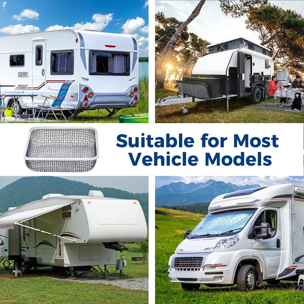 hillhub lifestyle image of RV exterior with installed vent covers