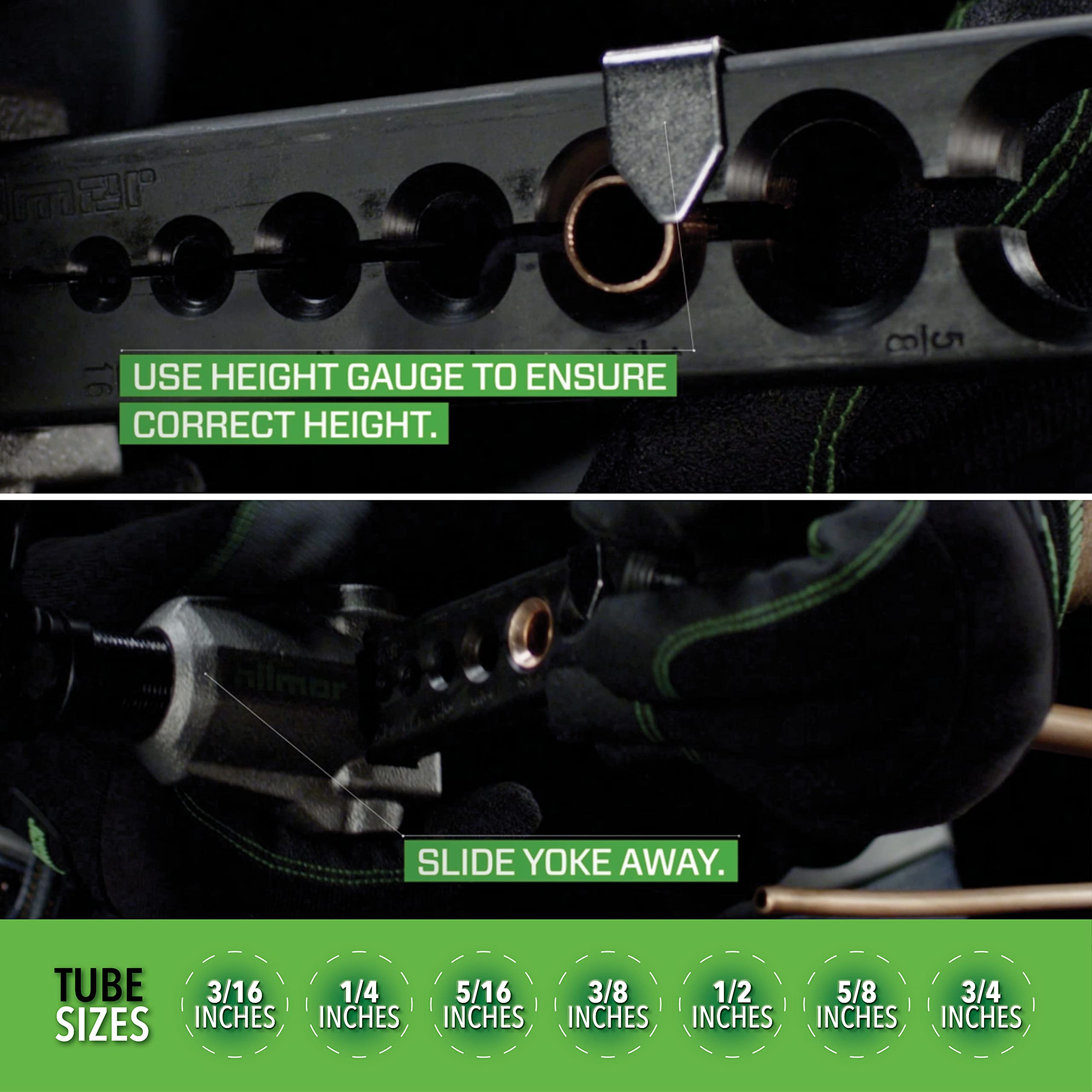 Hilmor handle and yoke showing ergonomic grip for controlled tightening