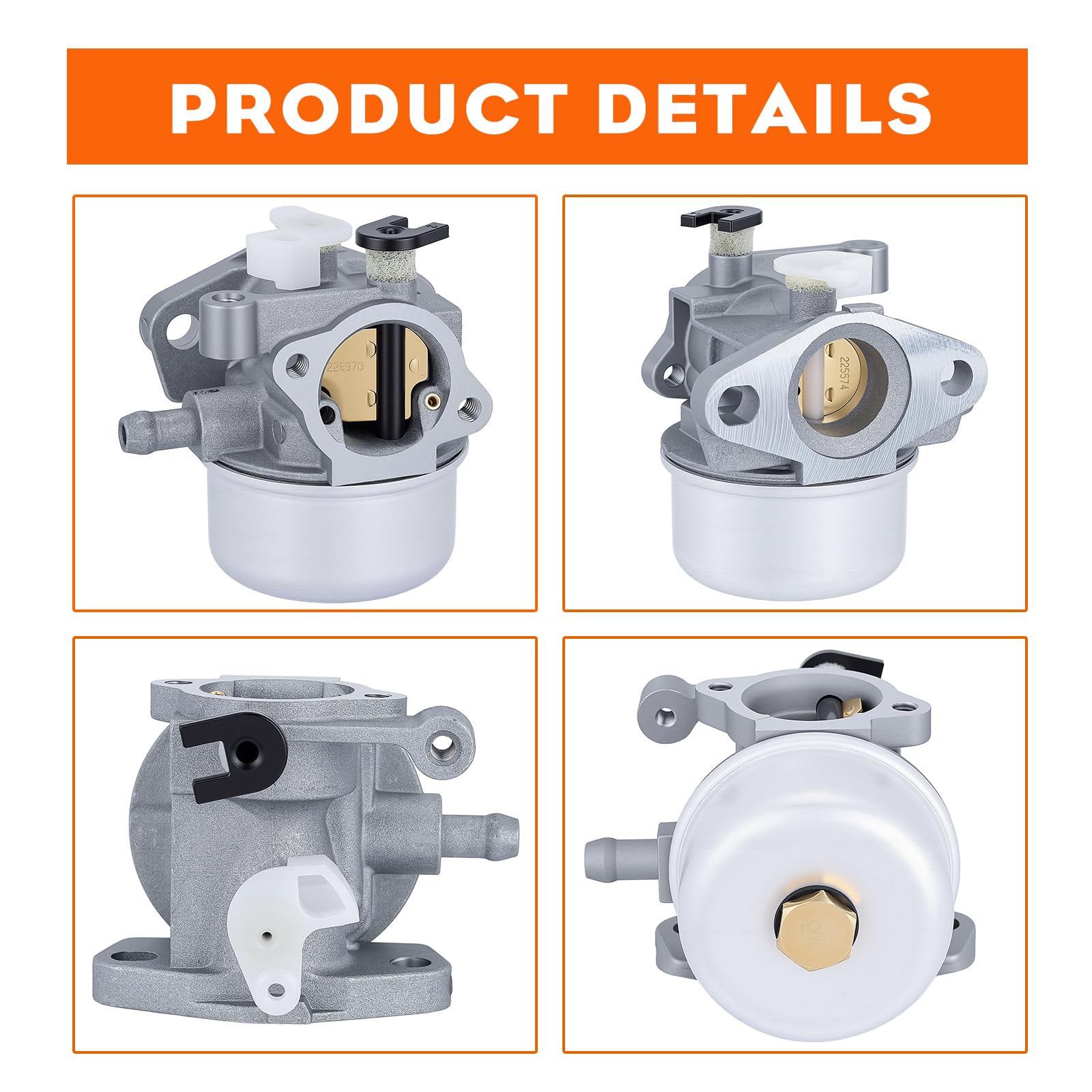 HIPA carburetor with gasket and O-ring included for complete-install benefit