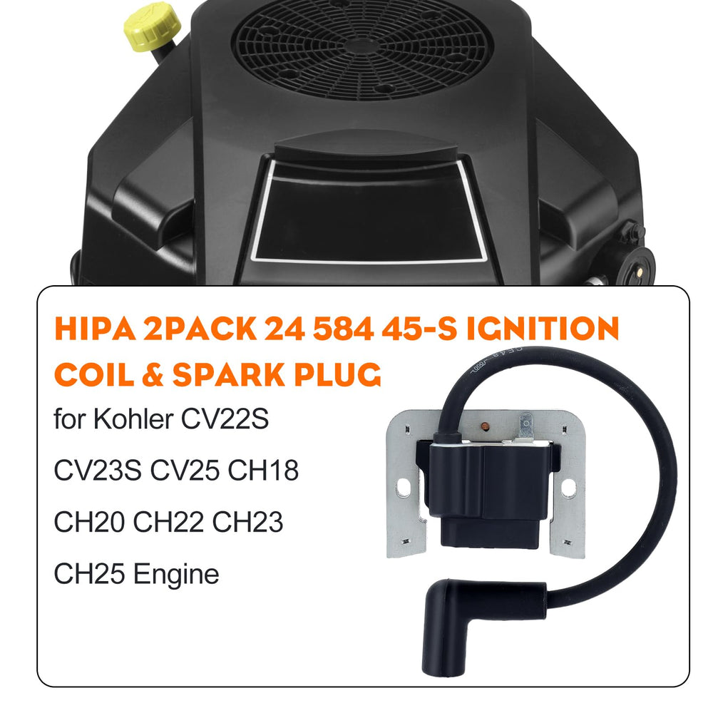 Hipa coil close-up label showing part number and quick compatibility check benefit