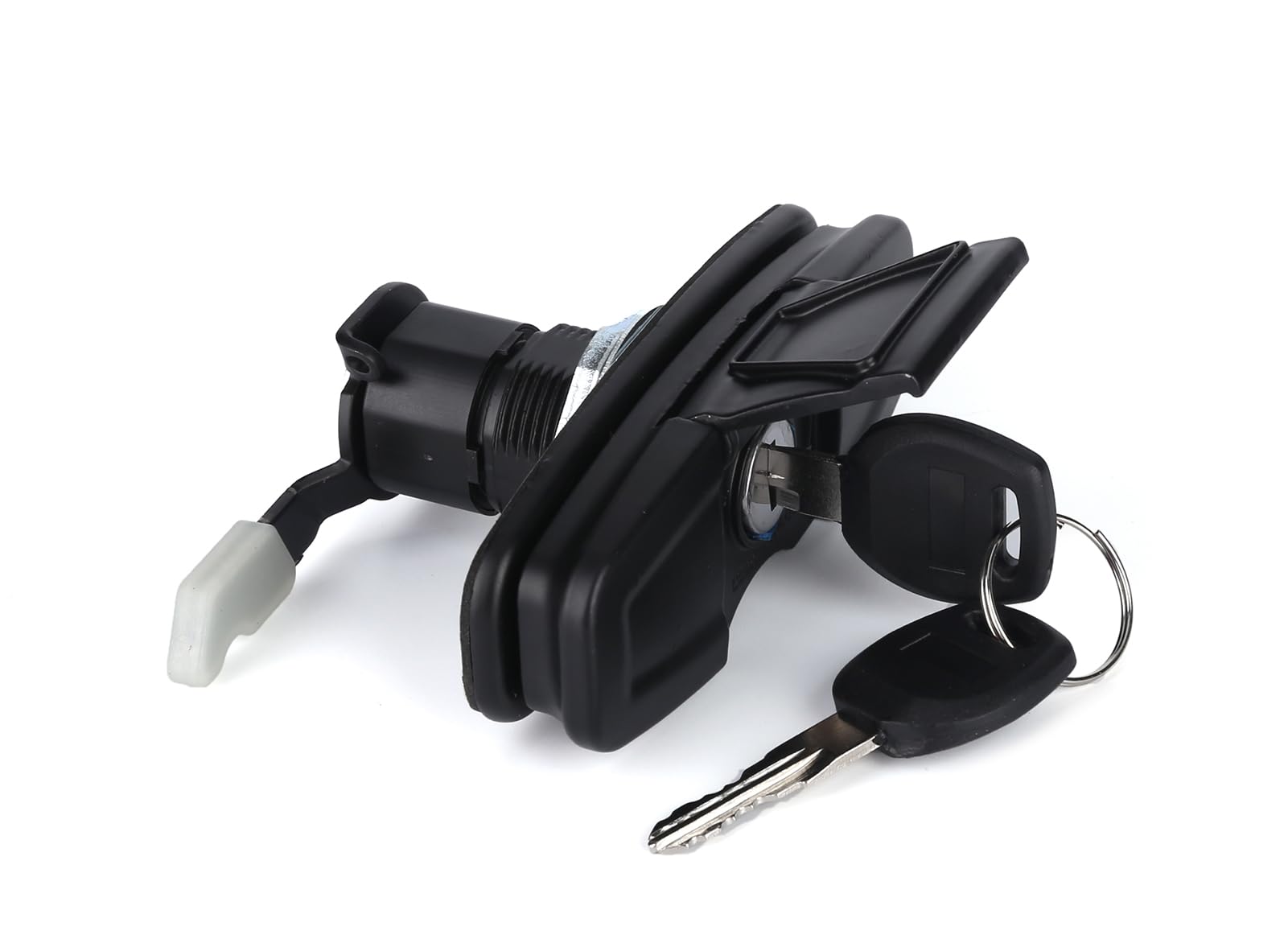 HIRABBIT latch mounting hardware showing corrosion-resistant metal parts