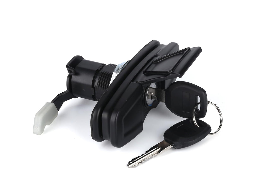 HIRABBIT latch mounting hardware showing corrosion-resistant metal parts