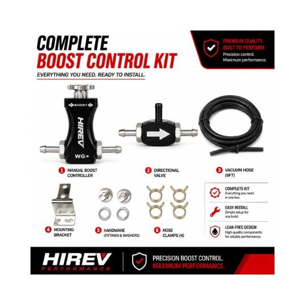 HIREV PERFORMANCE closeup of adjustment knob for precise, repeatable boost tuning