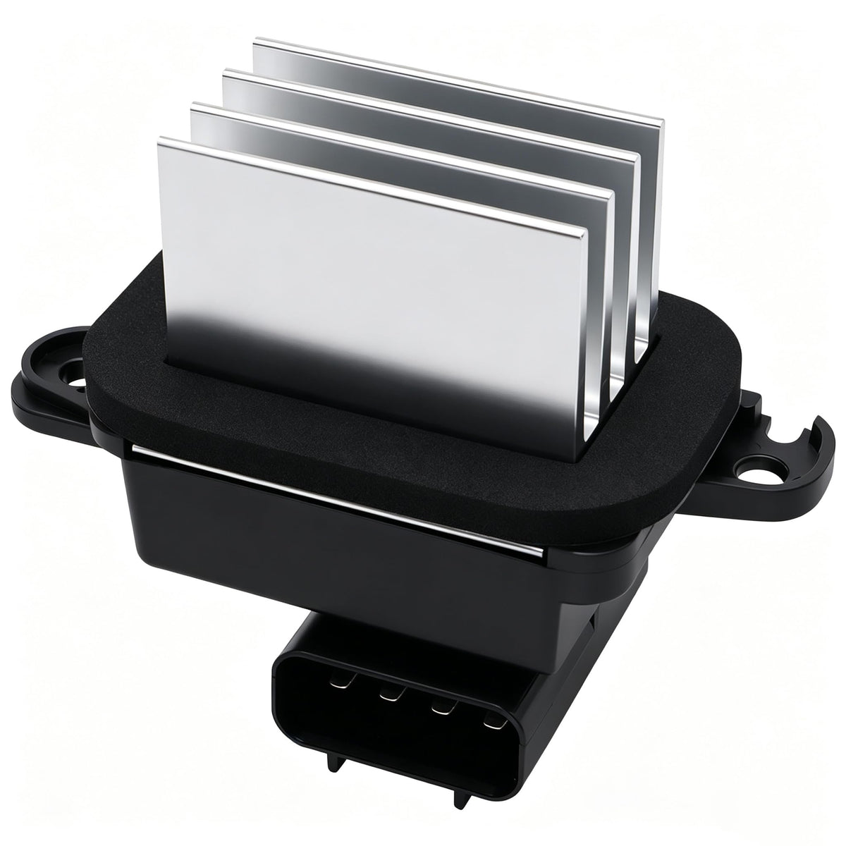 HiSport front view of blower motor resistor showing mounting points and shape for correct fit