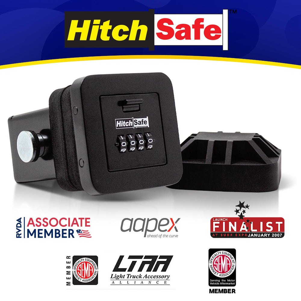 HitchSafe HS7000 on vehicle hitch during outdoor activity showcasing convenience