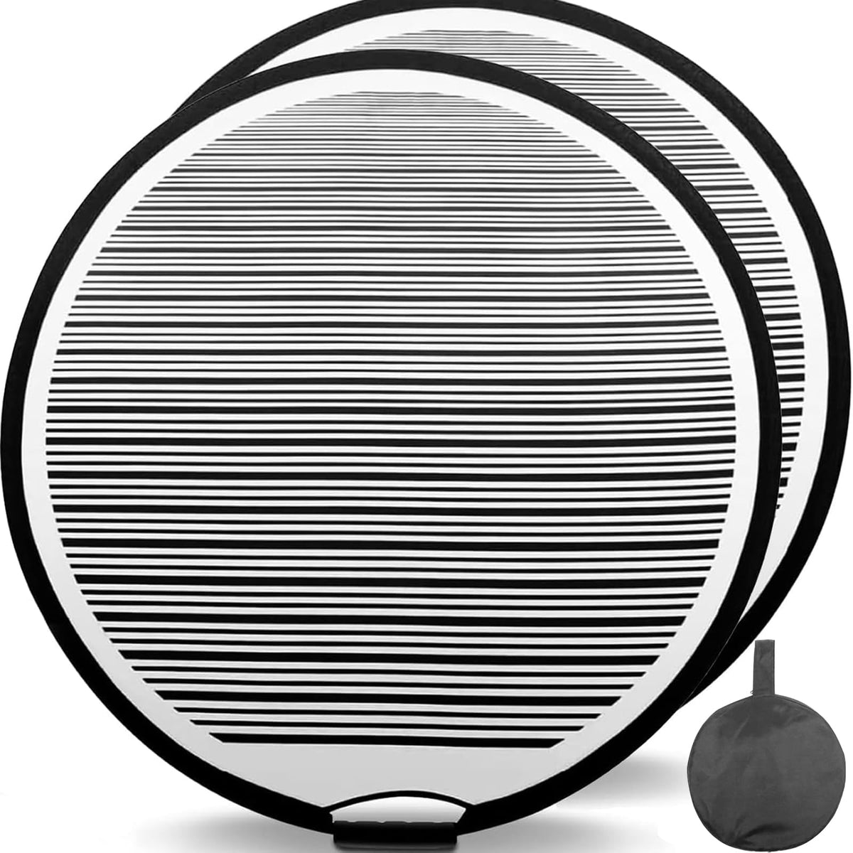 HiYi reflector board front view showing striped pattern for clear dent detection