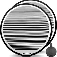 HiYi reflector board front view showing striped pattern for clear dent detection