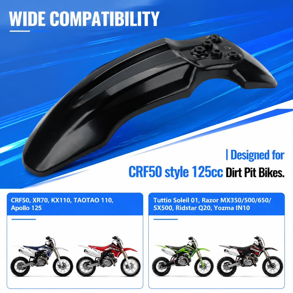 Hizoncore front fender close-up texture highlighting durable plastic finish