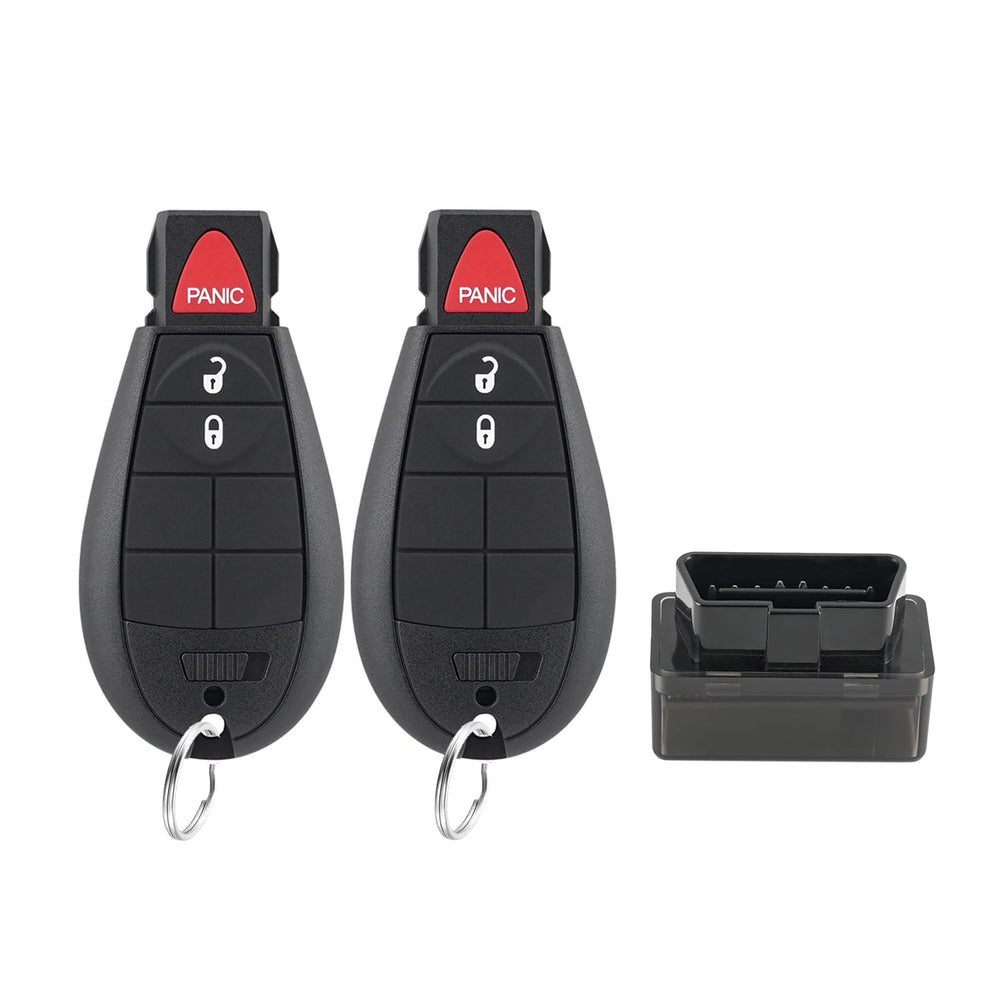 Hkxydems front view of two key fobs showing immediate backup convenience