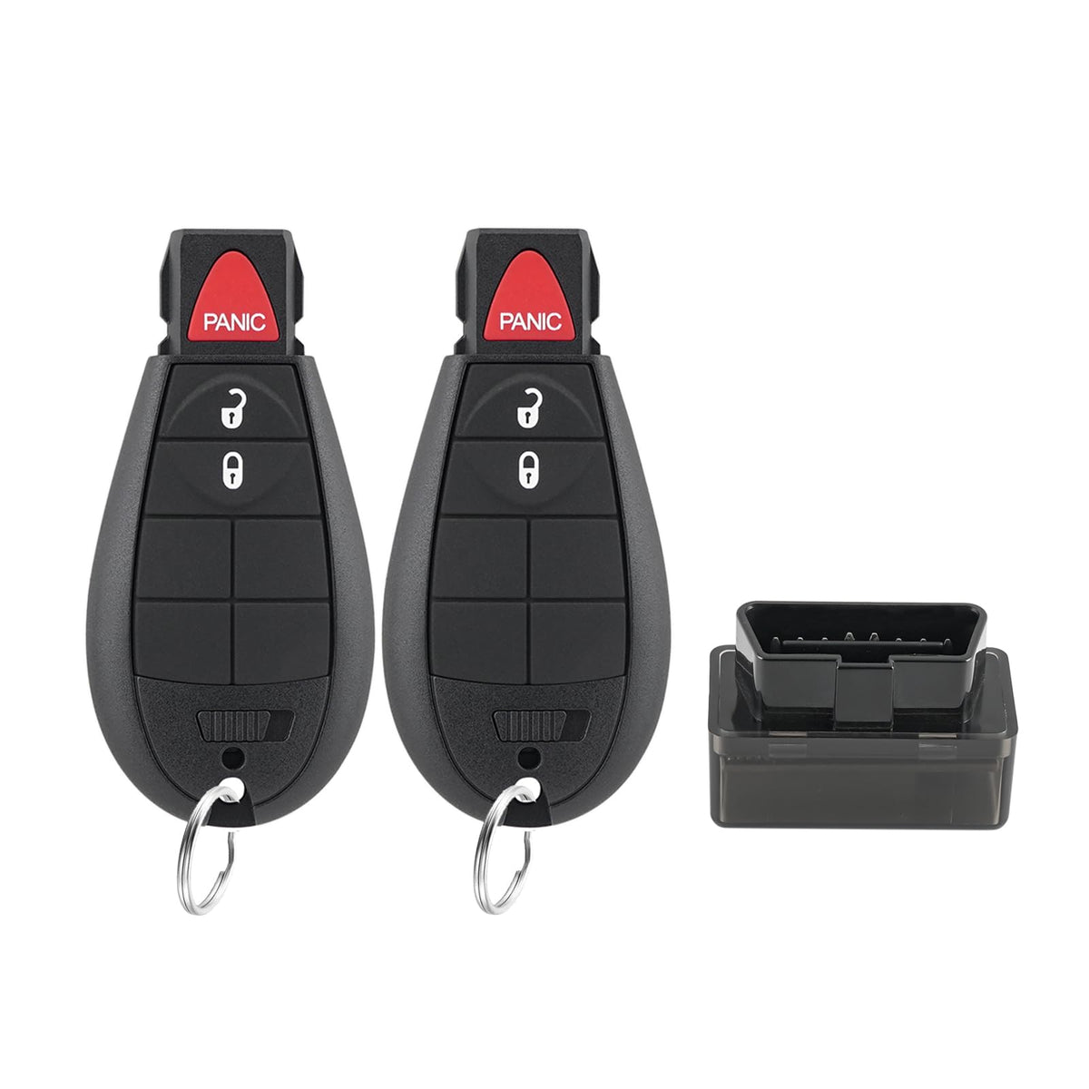 Hkxydems front view of two key fobs showing immediate backup convenience