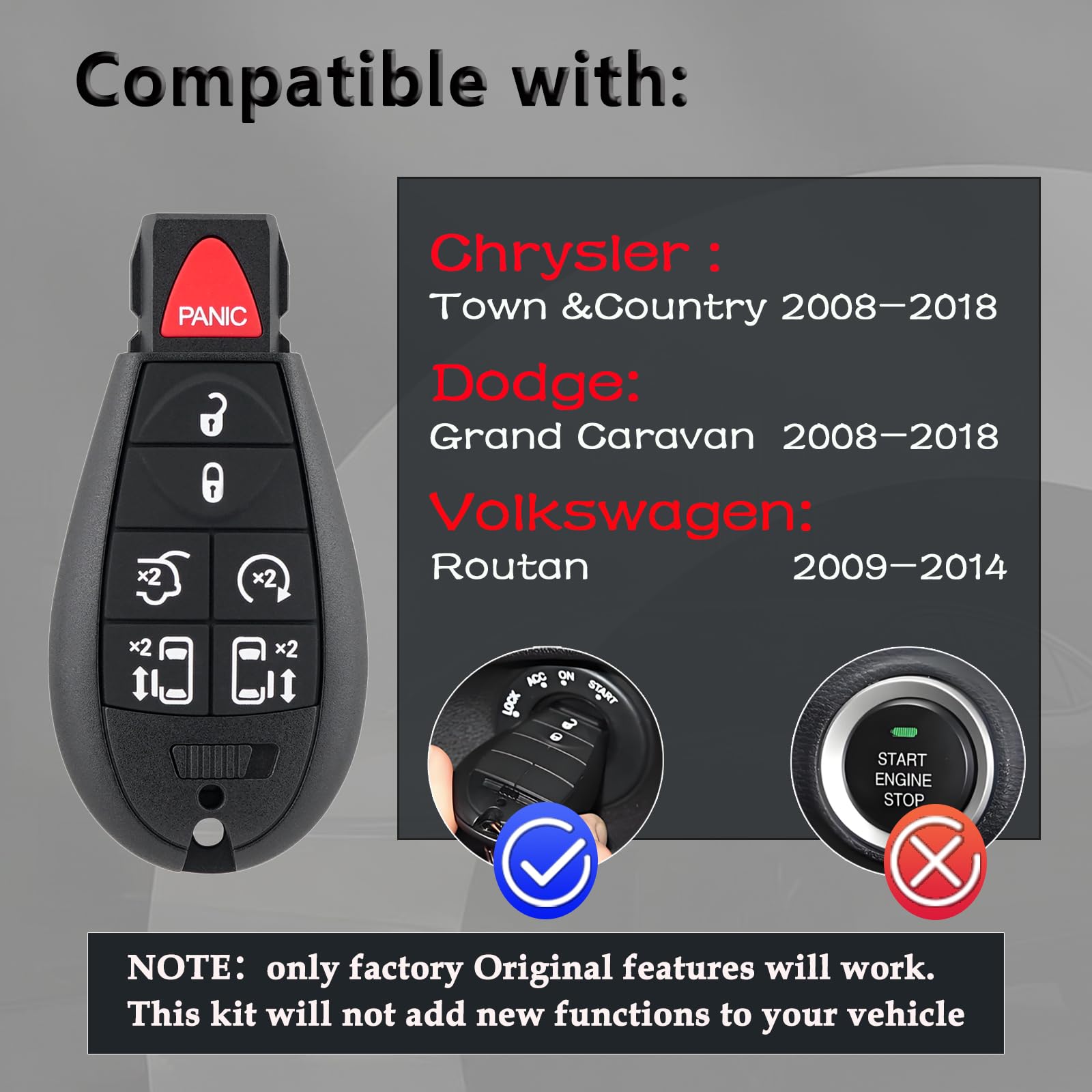 Hkxydems back label close-up showing FCC ID and model compatibility details