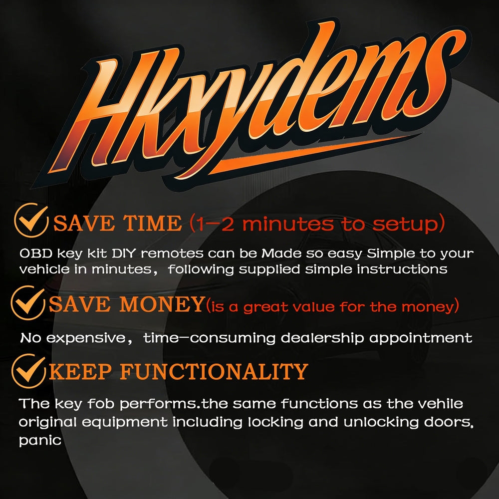 Hkxydems key fob held near a Dodge Ram truck benefit: restores remote convenience quickly