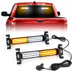 HLauto front view of light bar showing bright LED array and compact design for visibility