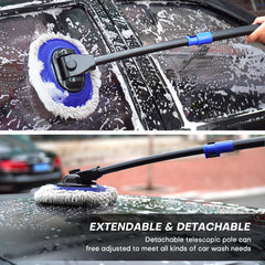 Hmdswa extended handle cleaning SUV roof for safer reach