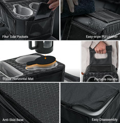 HmmtyRack mesh pockets and tissue slot organizing phone, keys, and tissues