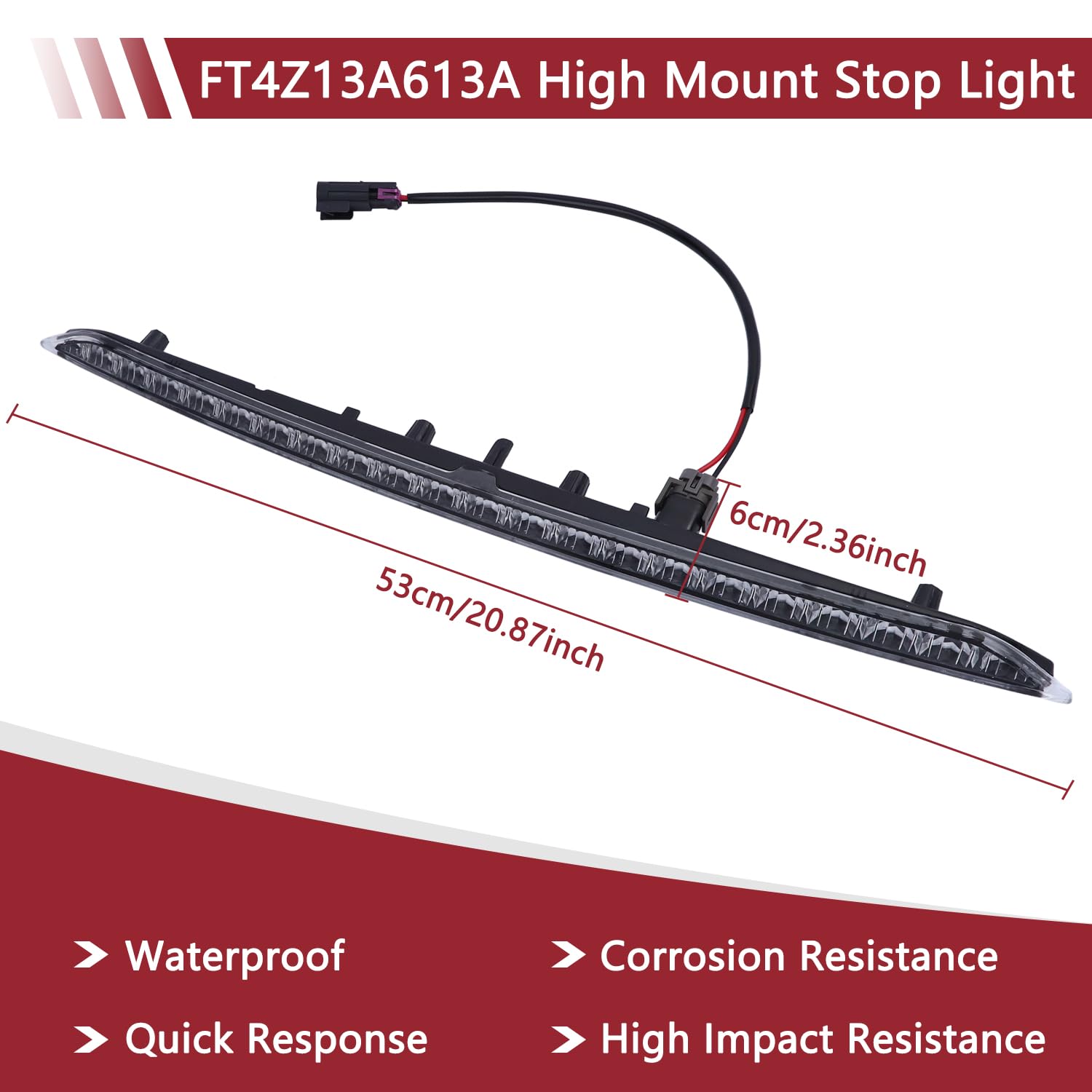 HNeekyr brake light visible at dusk improving rear visibility and safety