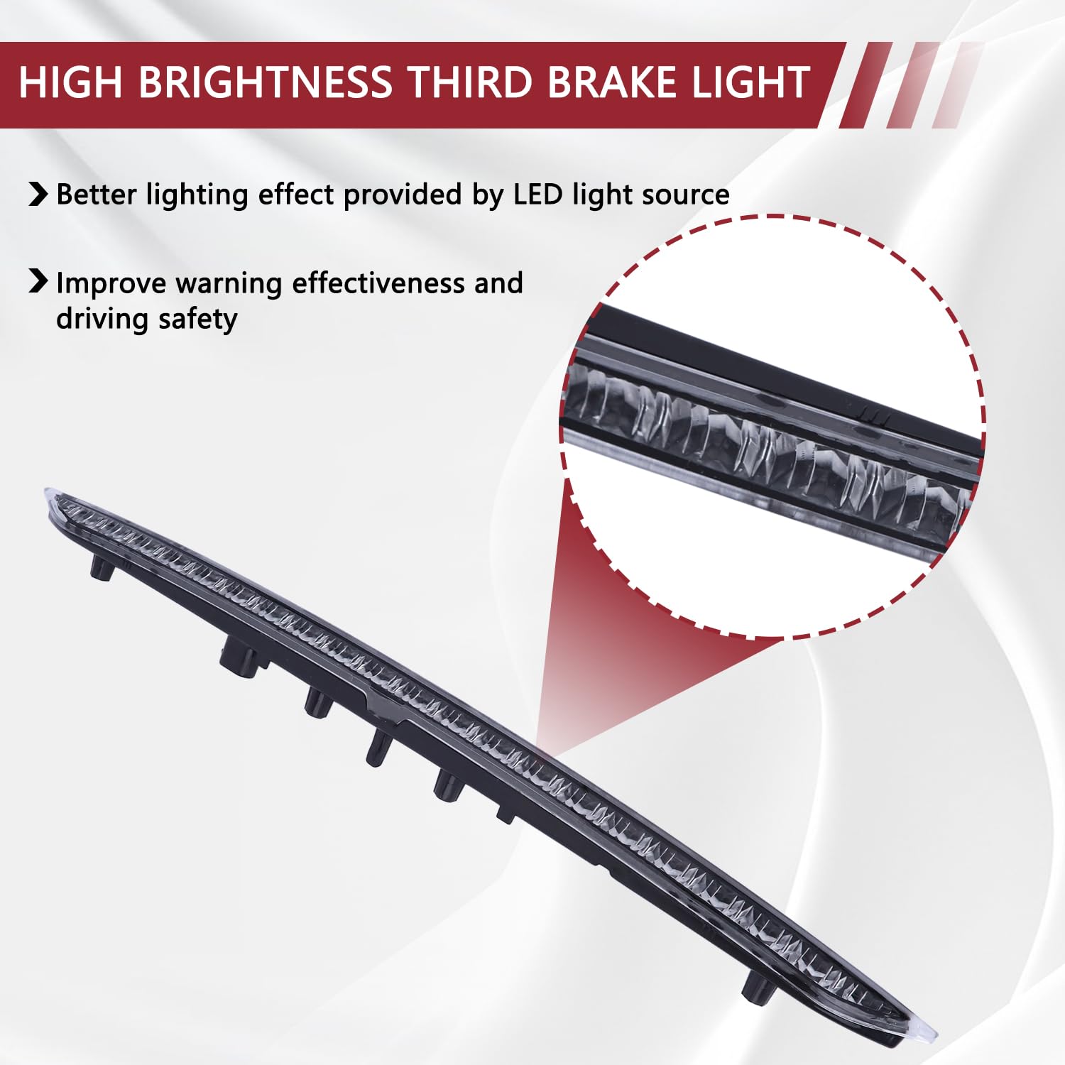 HNeekyr third brake light installed on Ford Edge showing factory fitment