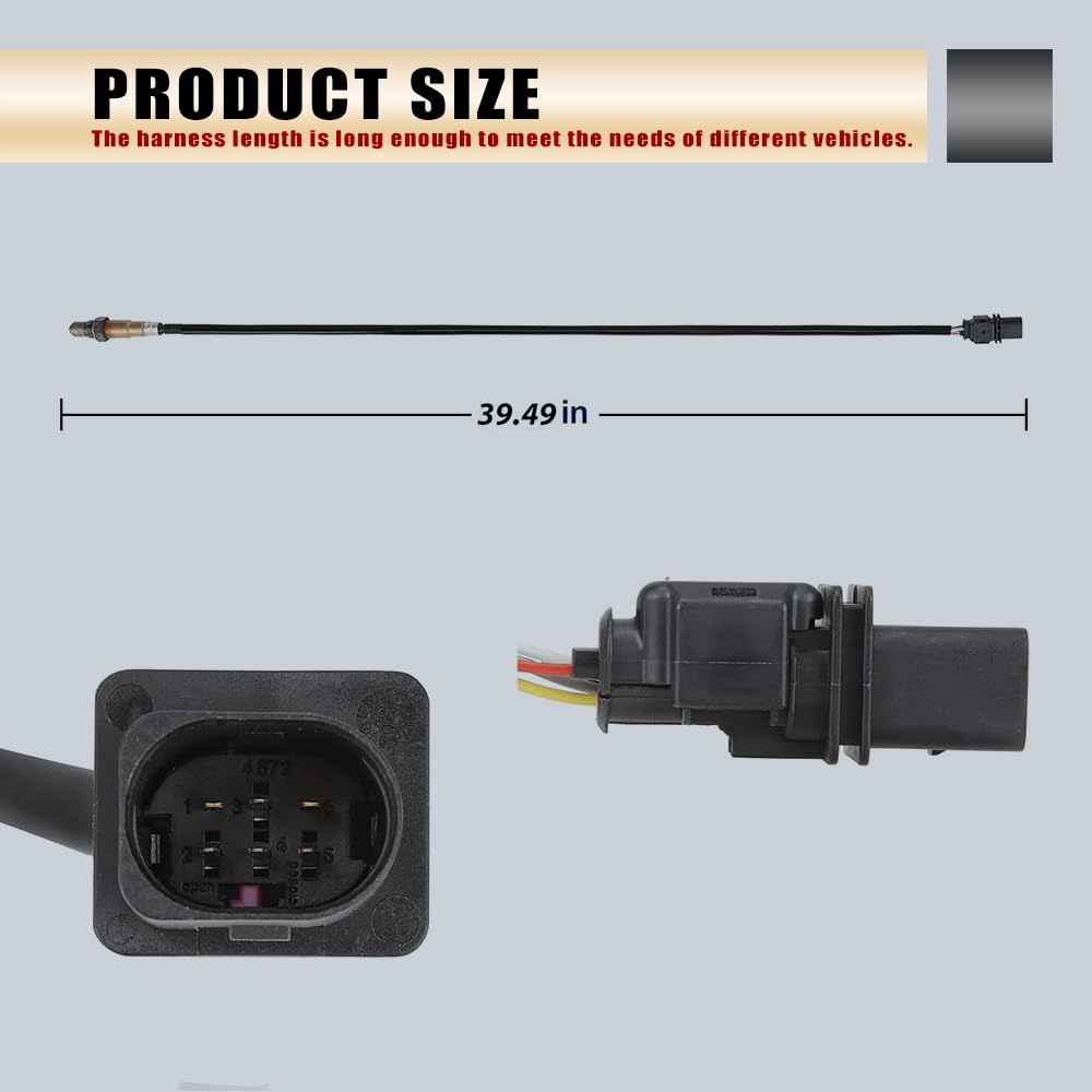 HOAVEED sensor tip close-up showing LSU 4.9 element for fast AFR response