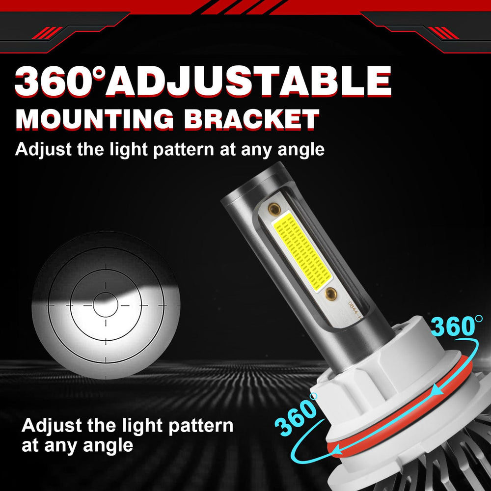 HOEDUI installed in Ford F150 headlamp showing direct-fit convenience