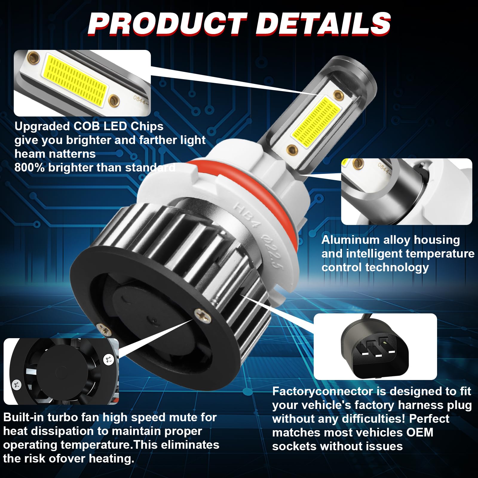 HOEDUI turbo fan detail highlighting active cooling for longer life