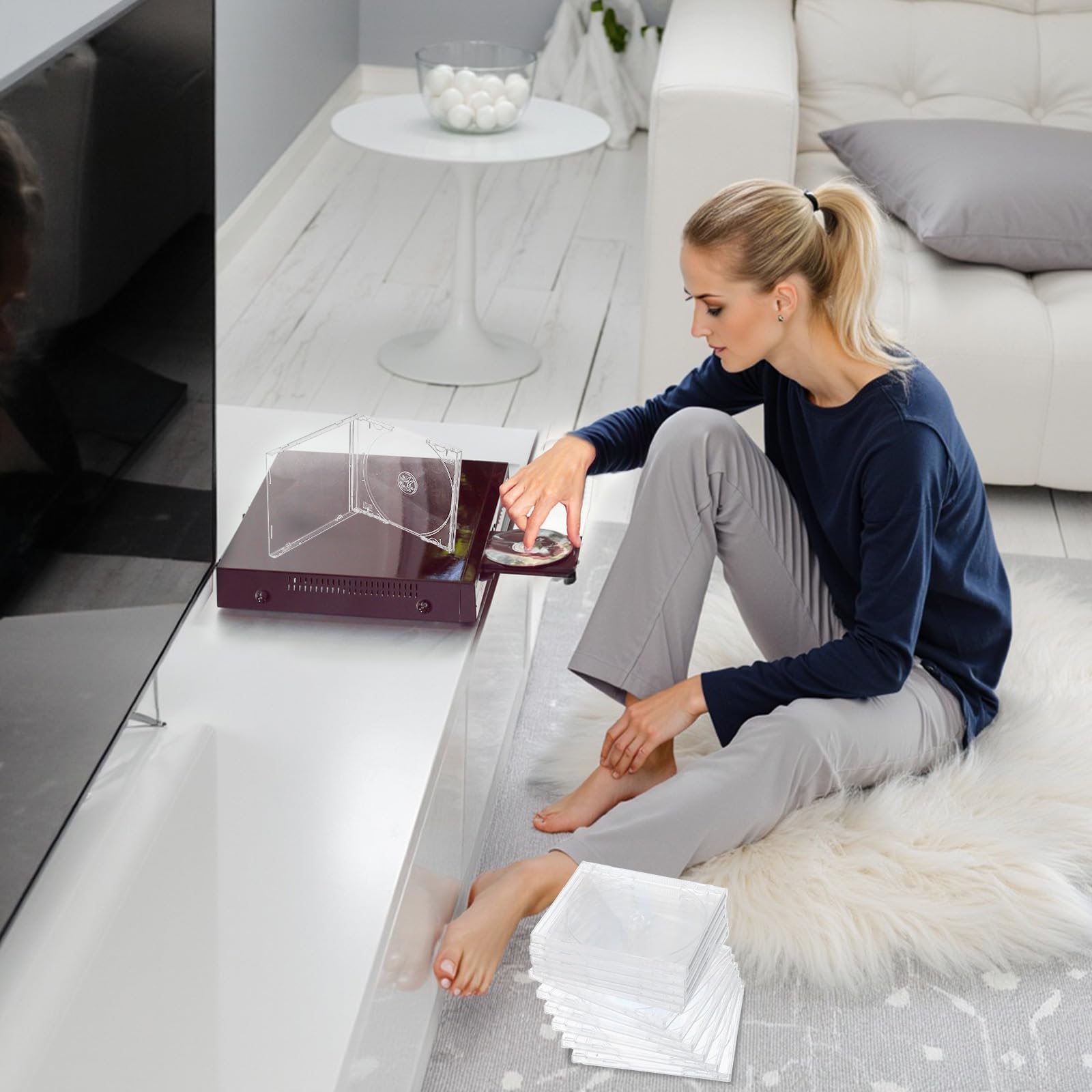 HOFURME lifestyle shelf storage setup showing neat arrangement benefit: tidy collection