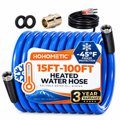 HOHOMETIC front connection close-up showing secure fitting and easy hookup