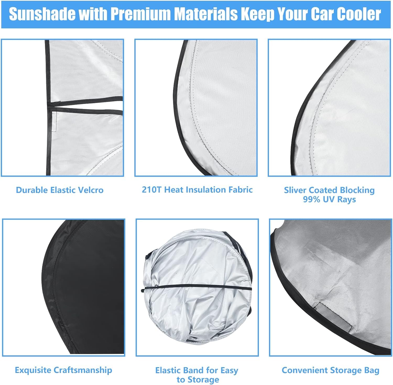 HOHUIGO reinforced steel ring and elastic wire detail for secure shape retention