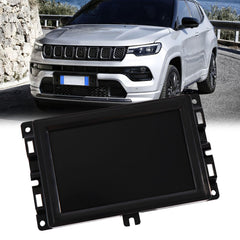 Hoiedt front view of 7-inch Uconnect display showing clear screen and exact fit benefit