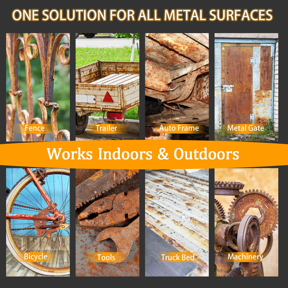 HOKOWE treated tools on bench preventing further rust damage