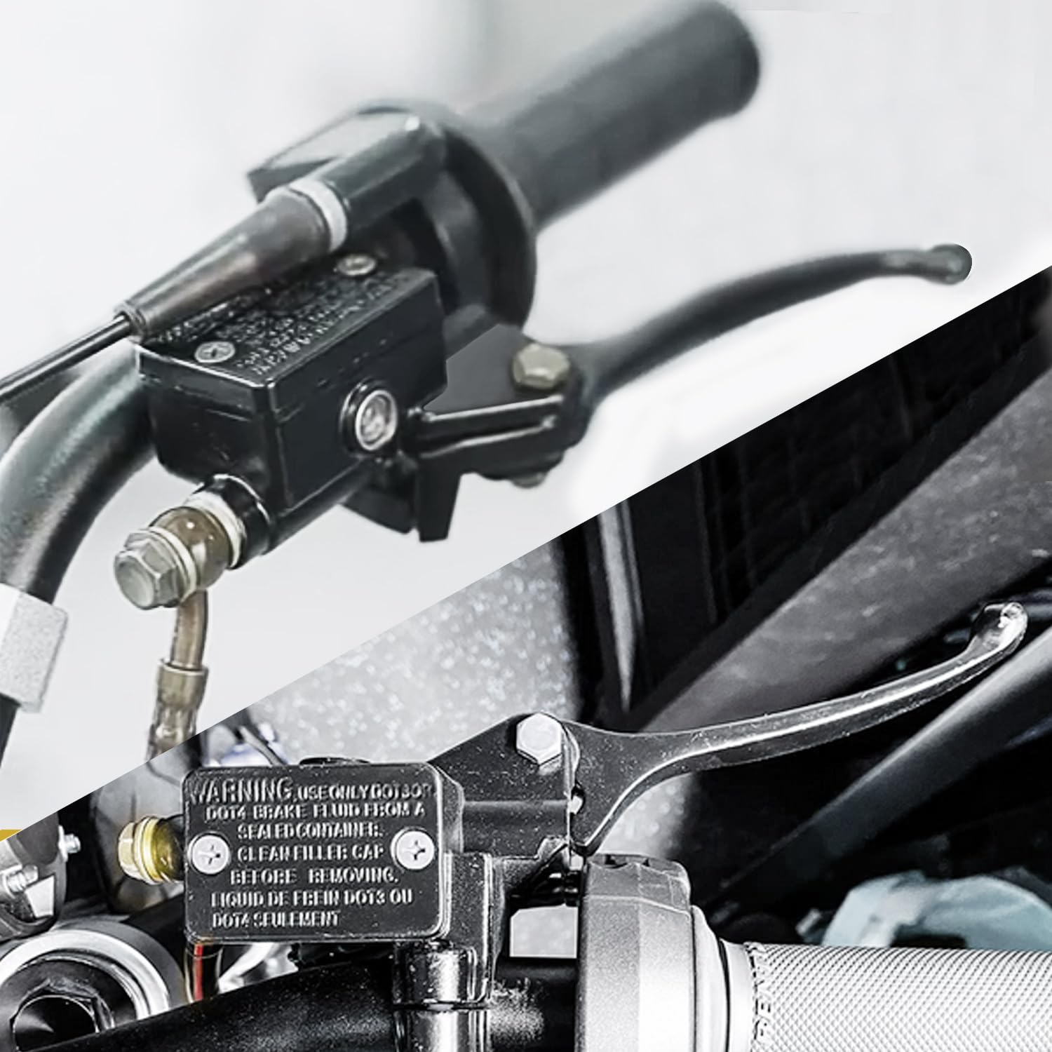 HOLATO brake installed on pit bike demonstrating bolt-on fit and enhanced safety