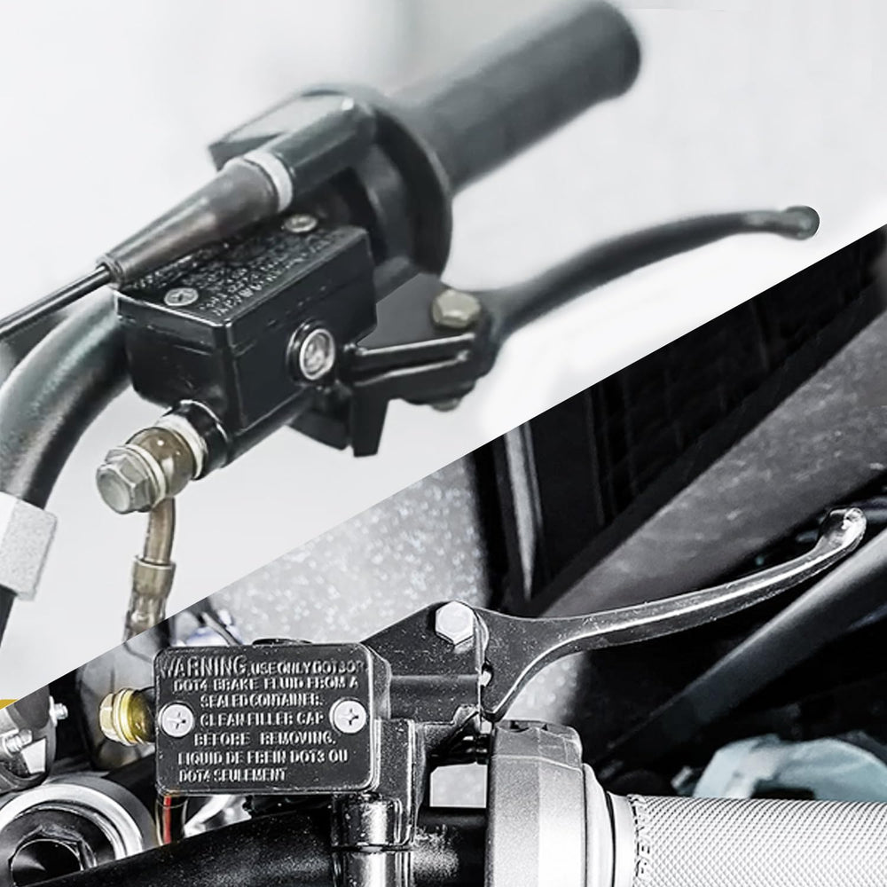 HOLATO brake installed on pit bike demonstrating bolt-on fit and enhanced safety