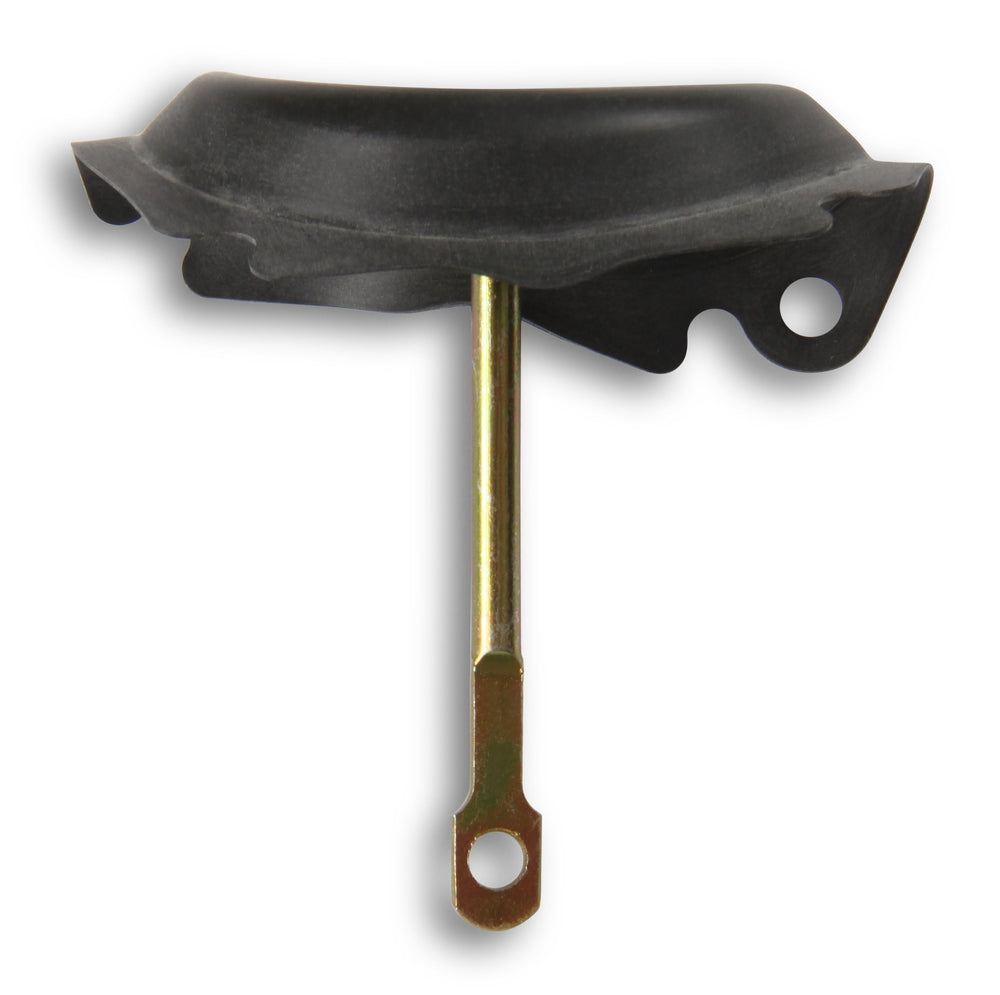 Holley diaphragm close-up of rubber seal and durable construction benefit