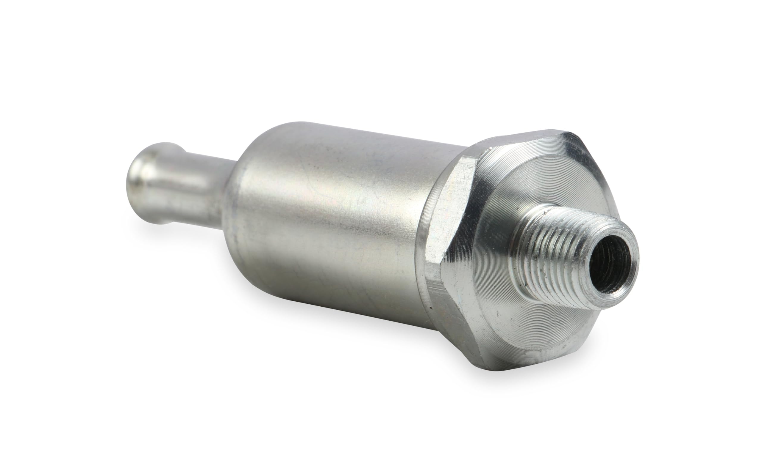 Holley pump beside ruler showing scale for mounting and clearance planning