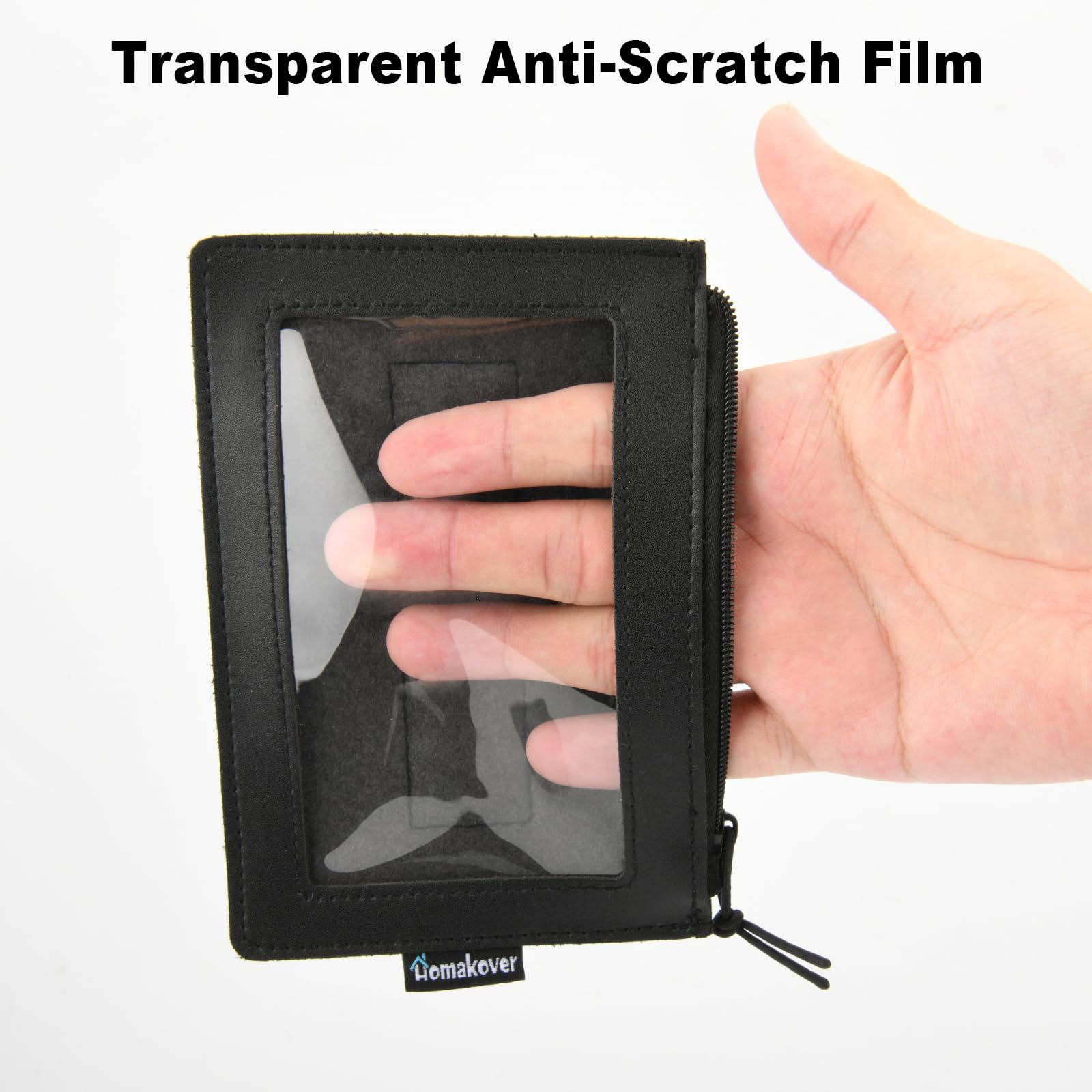Homakover visor pocket mounted in car showing easy access benefit