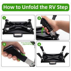 Homeon Wheels rubber anti-slip feet close-up preventing slips on uneven ground