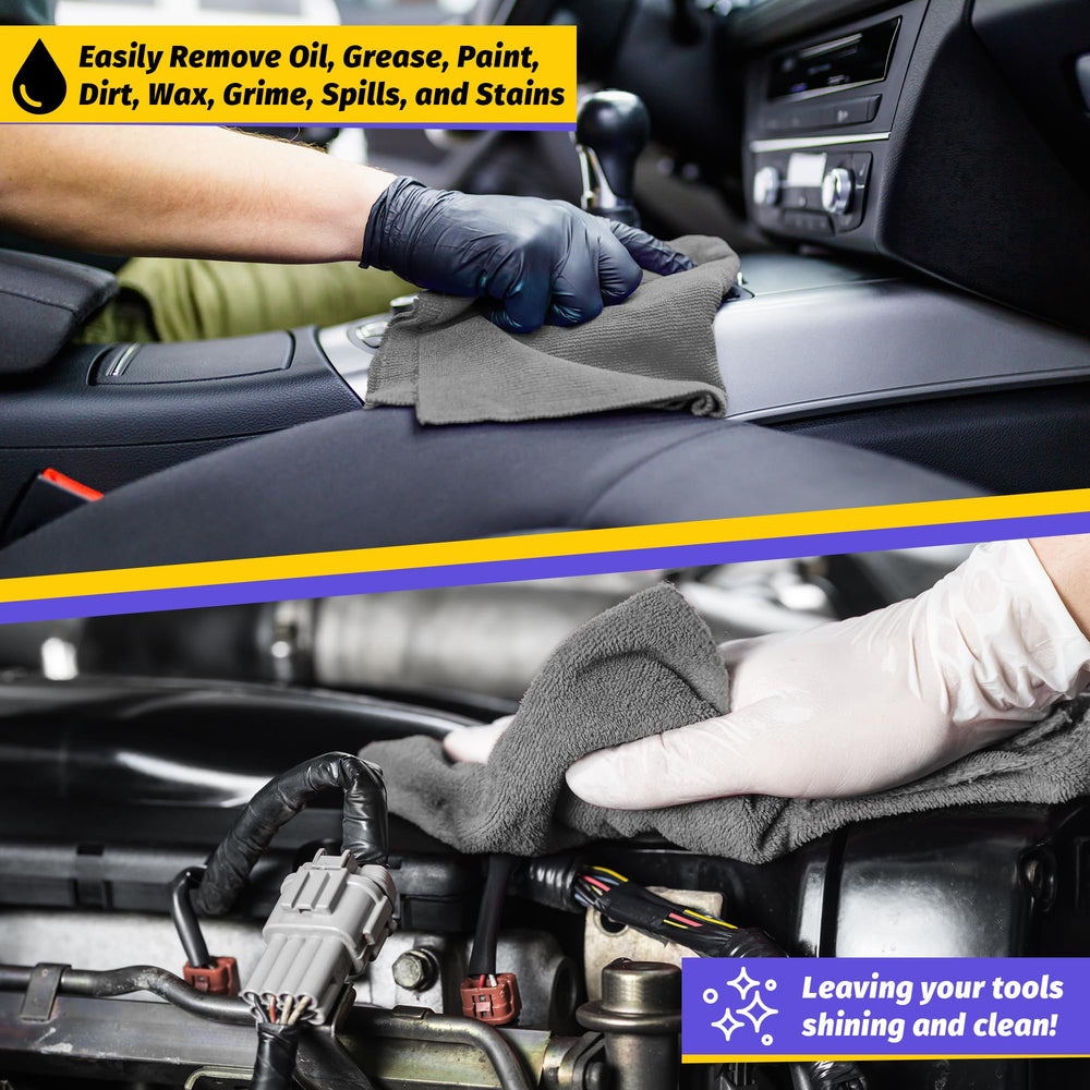 HOMERHYME towel polishing a car surface for streak-free shine benefit