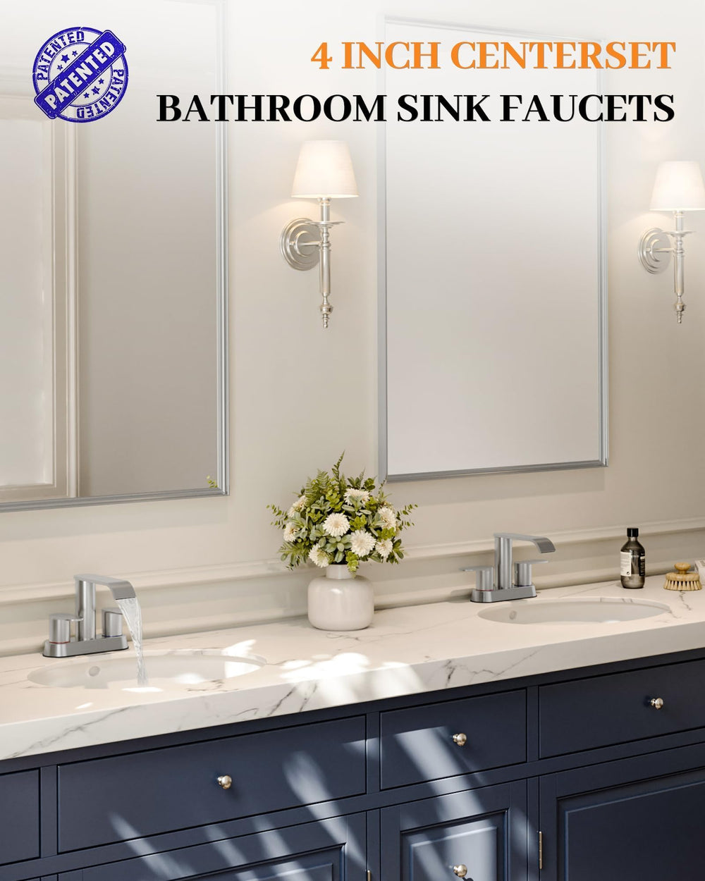 Homevacious faucet spout rotated 360 degrees illustrating flexible reach and convenience
