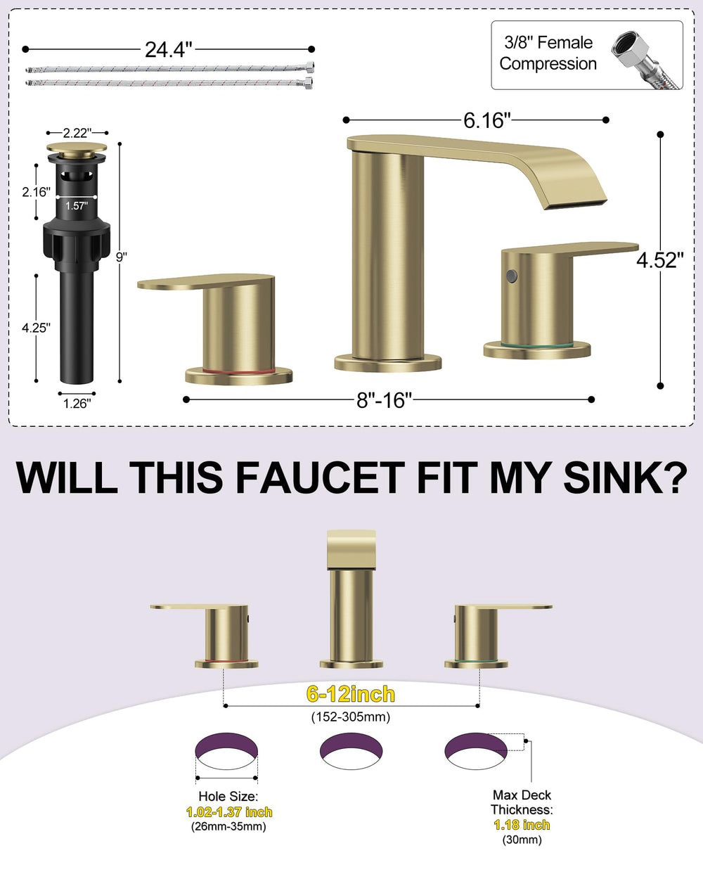 Homevacious detailed view of dual handles for precise temperature control