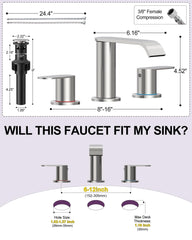 Homevacious wide waterfall spout producing smooth sheet stream to reduce splashing