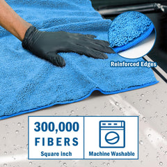 HOMEXCEL close-up of microfiber fibers highlighting fast absorption