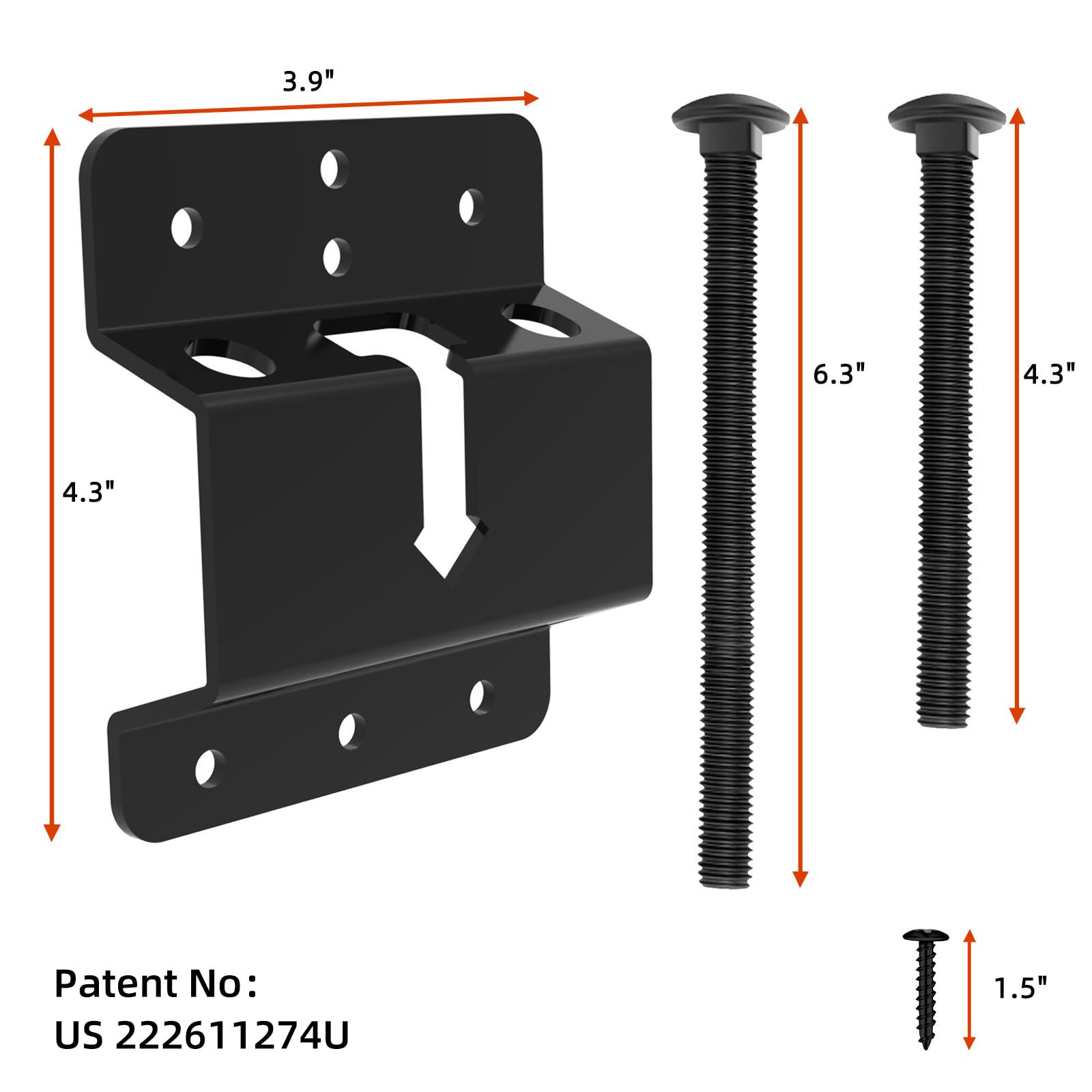 Homydom close‑up of patent chute design showing easy bolt adjustment benefit