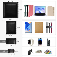 HONGDDY oversized pouch with laptop inset demonstrating protected device storage