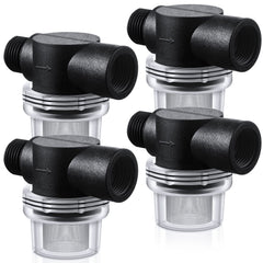 Honoson front view of four strainers showing complete set and ease of replacement