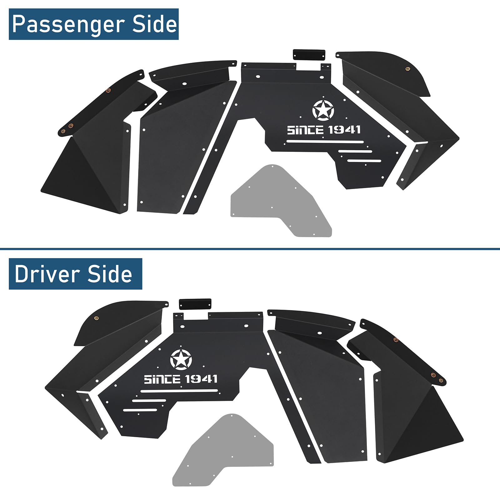 Hooke Road star logo and powder-coat finish resisting corrosion