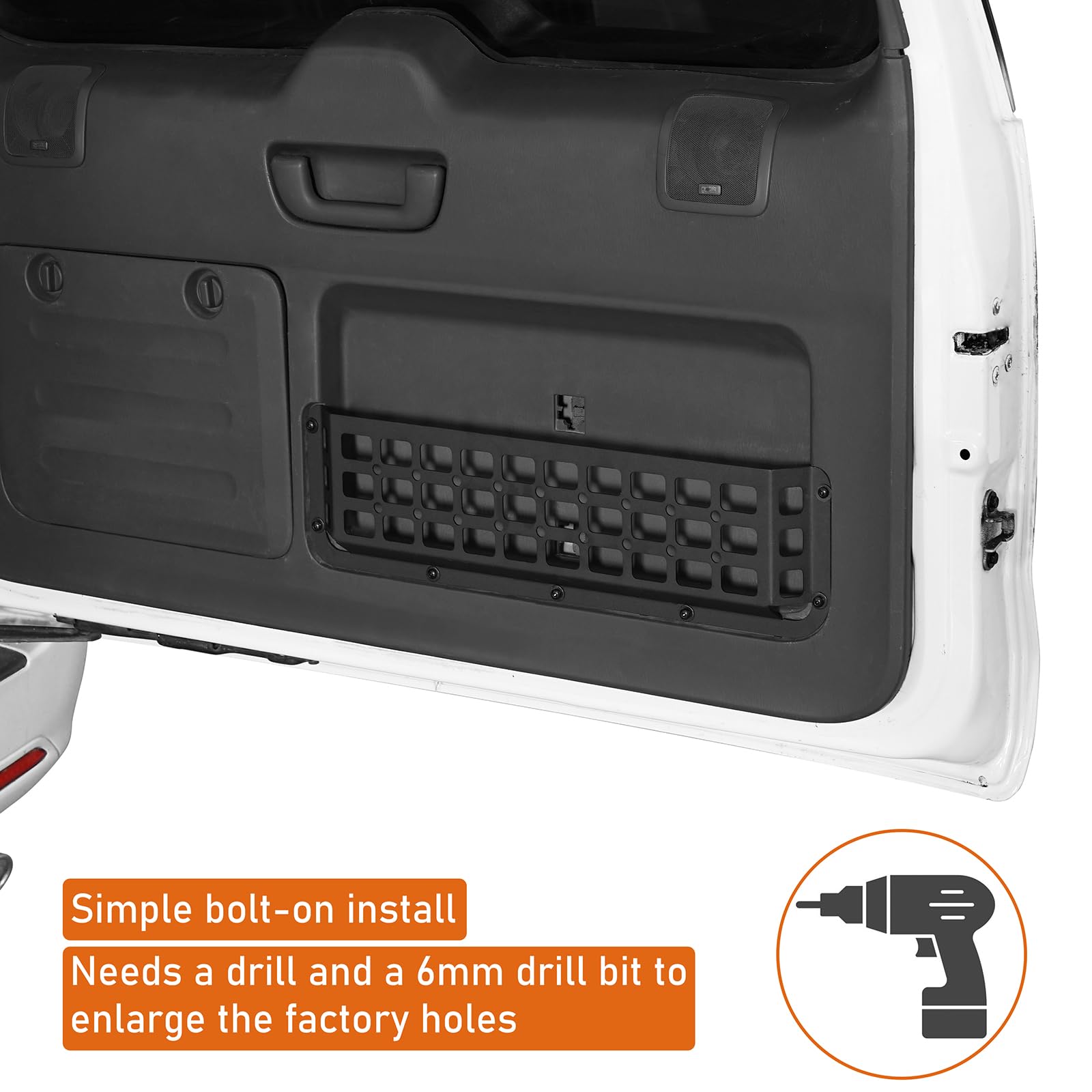Hooke Road mounted on GX470 trunk showing organized cargo benefit