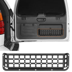Hooke Road front view showing steel rear door panel and clean install benefit