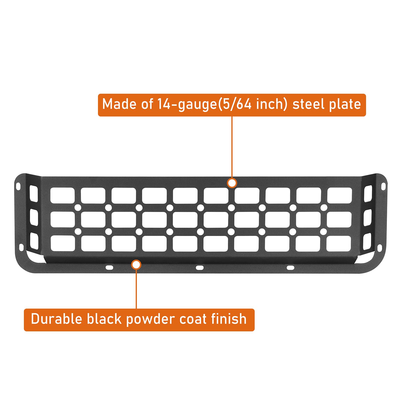 Hooke Road panel loaded with MOLLE pouches showing quick-access benefit