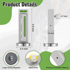 HooLing close-up of bubble vial and large zeroing knob for easy precise calibration